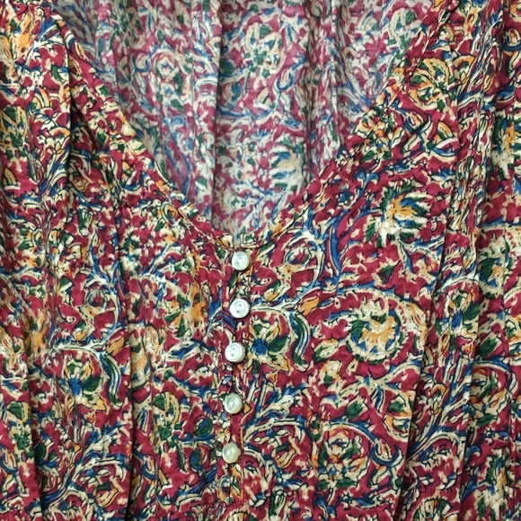 American Living Boho Peasant ¾ Sleeve Dress - Picture 4 of 8